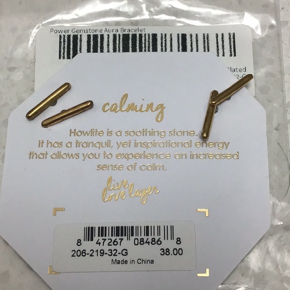 Gorjana - Power Gemstone Aura Bracelet - Howlite for Calming - Picture 4 of 4